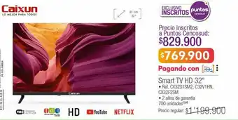 Jumbo Caixum smart tv hd 32" oferta