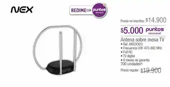 Jumbo Antena sobre mesa tv oferta