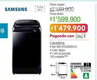 Jumbo Lavadora samsung 13kg oferta