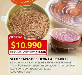 Ara Tapas de silicona ajustable oferta