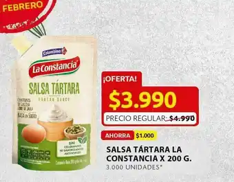 Ara Salsa tártara la constancia oferta