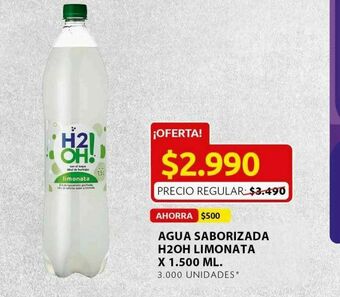 Ara Agua con sabor h2o oh! oferta