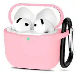 Falabella Estuche Forro Funda Case De Silicona compatible con AirPods 4 + Arnes oferta