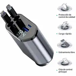 Falabella Cargador 4 En 1 Retráctil de Carro de Carga Rápida de 120W oferta