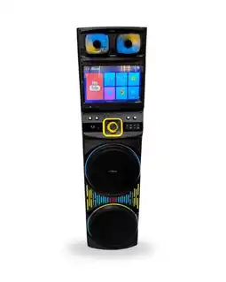Falabella Torre Sonido Amplificada Karaoke Bluetooth Pantalla Tactil Android Microfonos oferta