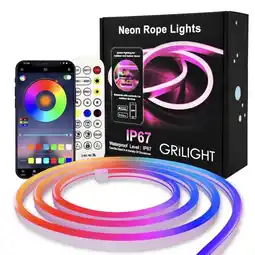 Falabella Tira Led Neon Flexible Impermeable Bluetooth Rgb Mando Distancia Sincronizacion Musica Ambientes oferta