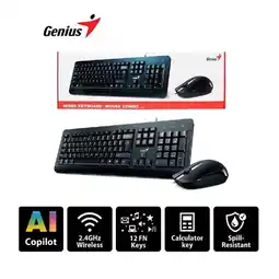 Falabella Combo teclado mouse km-8101 inalambrico neg oferta