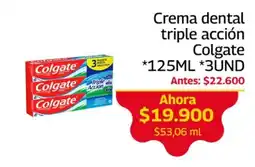 Mercados OR Colgate crema dental triple acción oferta