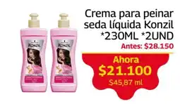 Mercados OR Konzil crema para peinar seda liquida oferta