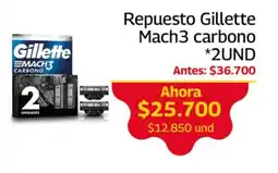 Mercados OR Gillette Mach3 carbono oferta