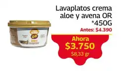 Mercados OR OR lavaplatos crema aloe y avena oferta