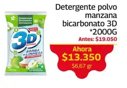 Mercados OR 3d detergente polvo manzana bicarbonato oferta