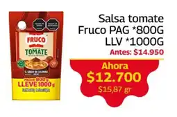 Mercados OR Fruco salsa de tomate oferta