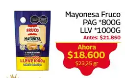 Mercados OR Fruco mayonesa oferta