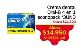 Mercados OR Crema dental Oral-B 4 en 1 oferta