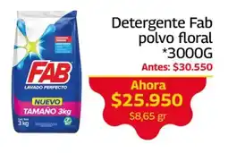 Mercados OR Detergente Fab polvo floral oferta