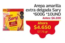 Mercados OR Arepas amarillas extra delgadas Sary oferta