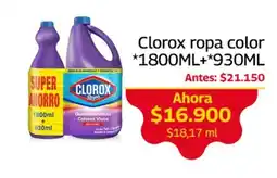 Mercados OR Clorox ropa color oferta