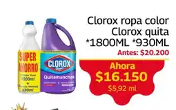 Mercados OR Clorox ropa color Clorox quita oferta