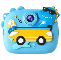 Falabella Cámara digital de dos lentes de dibujos animados de dinosaurio para niños AM-500V oferta