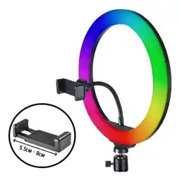 Falabella Aro Luz Iluminacion Fotografia Video Maquillaje Streaming Rgb Multicolor Ajustable oferta