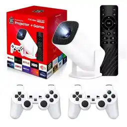Falabella Proyector Inteligente JY325 Plus 4K Ultra HD con 2 Controles de Juego oferta