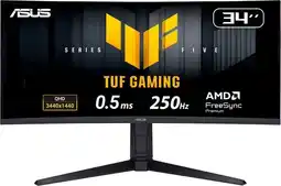 Falabella MONITOR ASUS TUFF GAMING CURVO 2K WQHD 250HZ 0.05MS PANEL VA 34 oferta