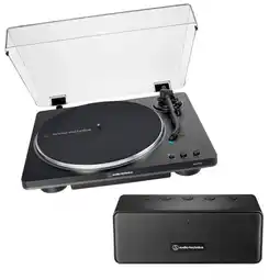 Falabella COMBO Tornamesa AT-LP70X BLUETOOTH negro + AT-SP65XBT PARLANTE oferta