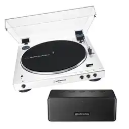Falabella COMBO Tornamesa Audio-Technica AT-LP60XBT-WW Automático Bluetooth Blanco + AT-SP65XBT PARLANTE oferta