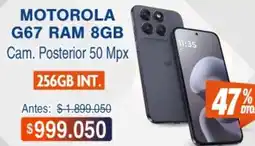 Alkosto Motorola - g67 ram 8gb cam. posterior 50 mpx oferta