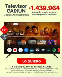 Olímpica Pago - televisor google qled c55kauqga oferta