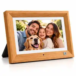 Falabella Marco Digital Fotos Videos Manejo Tactil Estilo Madera Hogar oferta