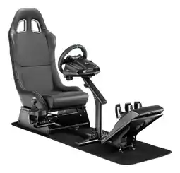 Falabella Simulador Gamer Cockpit Negro Volante Thrustmaster oferta