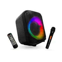 Falabella Cabina Amplificada Portatil Bluetooth Microfono Luces Led Fiesta oferta