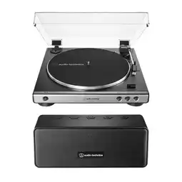 Falabella COMBO Tornamesa Audio-Technica AT-LP60X-GM Gris Automático CON PARLANTE oferta