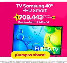 Éxito Samsung tv fhd smart 40" oferta