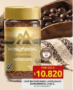 Ara Monumental café instantáneo liofilizado oferta