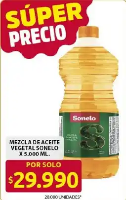 Ara Sonelo mezcla de aceite vegetal oferta