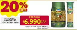 Ara Conzazoni pasta fusilli o fettuccine oferta