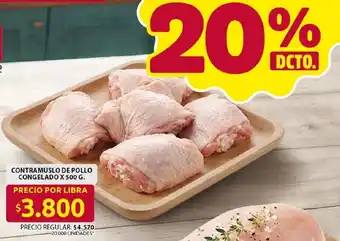 Contramuslo de pollo congelado