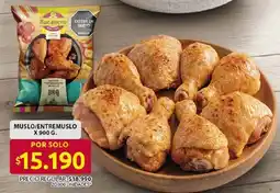 Ara Bucanero muslo/entremuslo de pollo bbq oferta