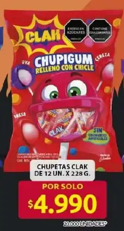 Ara Clah chupigum relleno con chicle oferta