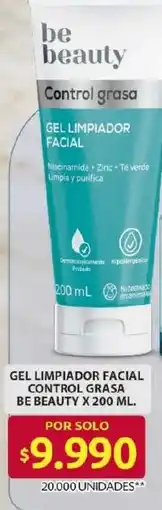 Ara Be beauty gel limpiador facial control grasa oferta
