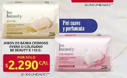 Ara Be beauty jabón de barra cremoso avena o colágeno oferta