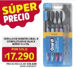 Ara Oral-B cepillo de dientes complete base black medio oferta