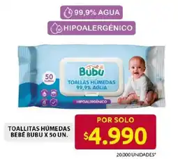 Ara Bubu toallitas húmedas bebé oferta