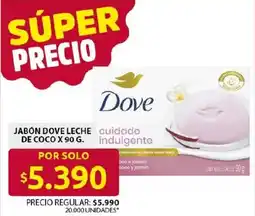 Ara Dove jabón leche de coco oferta
