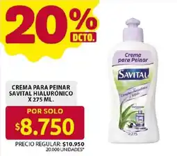 Ara Savital crema para peinar hialurónico oferta