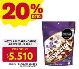 Ara Mezcla mix arándanos la especial oferta