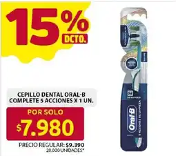 Ara Oral-B cepillo dental complete 5 acciones oferta